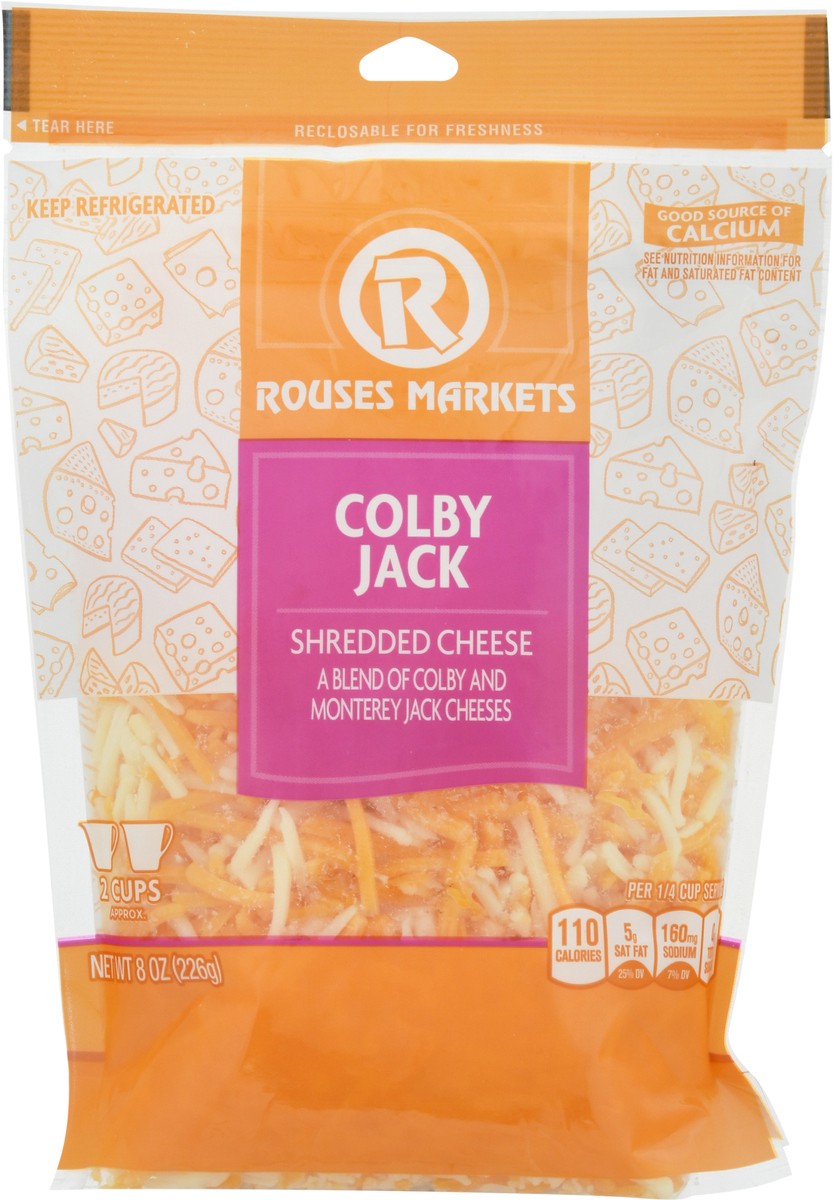 slide 4 of 9, Rouses Markets Colby Jack Shredded Cheese 8 oz, 8 oz