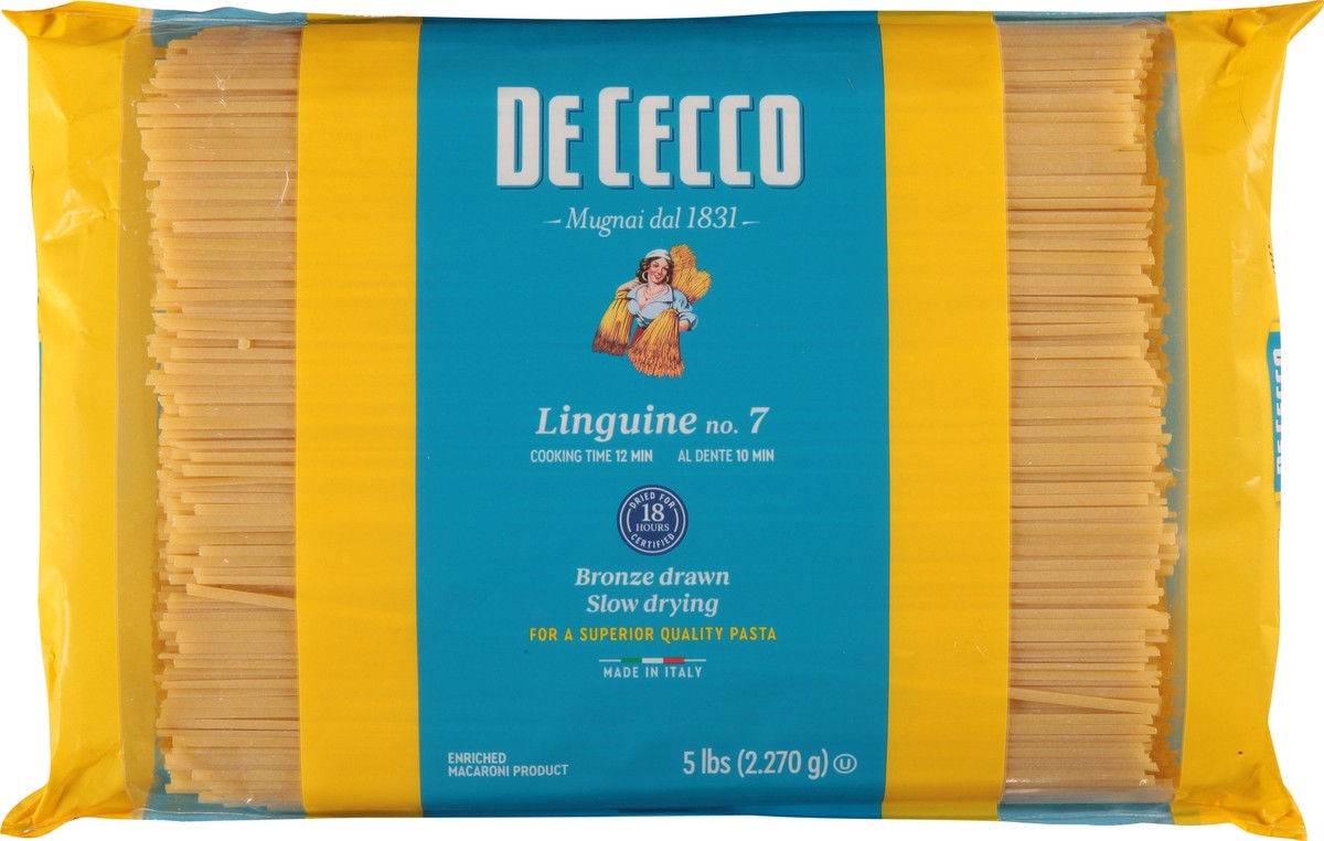 slide 11 of 13, De Cecco No. 7 Linguine 5 lb, 5 lb