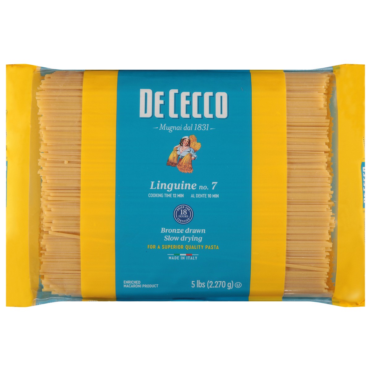 slide 1 of 13, De Cecco No. 7 Linguine 5 lb, 5 lb