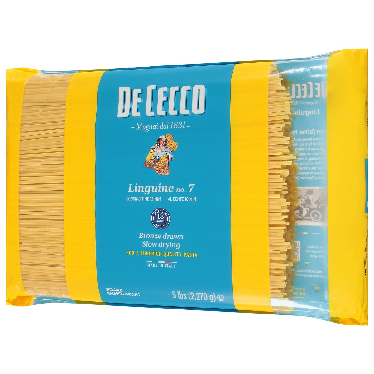 slide 8 of 13, De Cecco No. 7 Linguine 5 lb, 5 lb