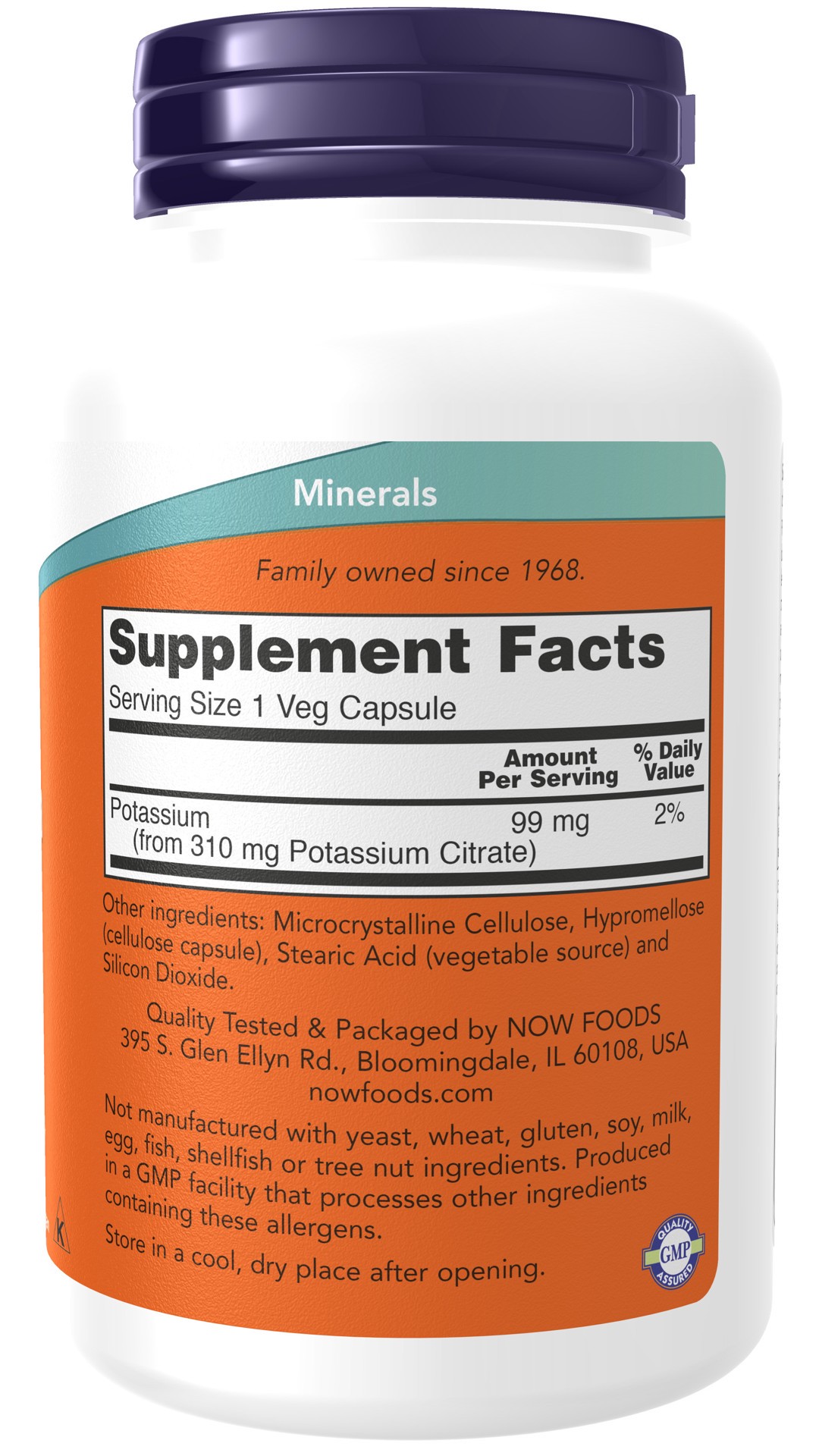 slide 4 of 4, Now Naturals Now Vitamin Potassium Citrate, 180 ct