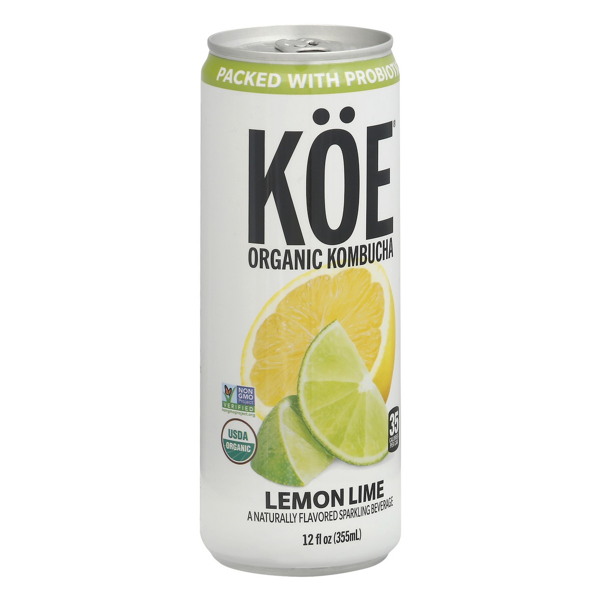 slide 6 of 10, KÖE Koe Lemon Lime Kombucha Og2 - 12 fl oz, 12 fl oz