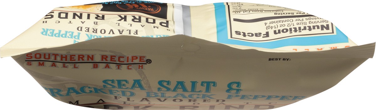 slide 4 of 9, Southern Recipe Small Batch Sea Salt & Cracked Black Pepper Flavored Pork Rinds 2 oz, 2 oz