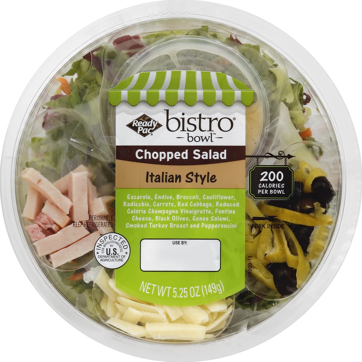 slide 3 of 3, Ready Pac Foods Bistro Italian Style Salad Bowl, 5.25 oz