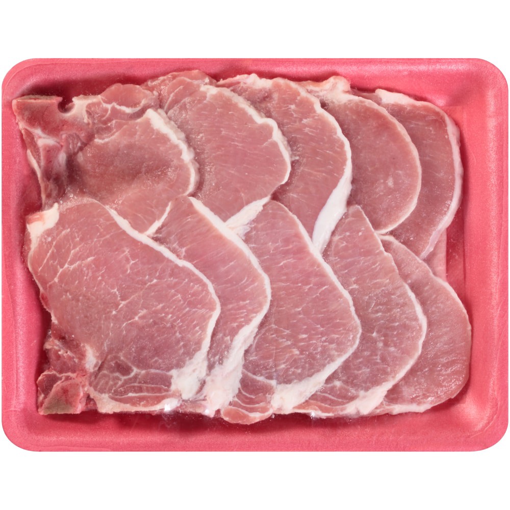 slide 1 of 1, Harris Teeter Bone-In Assorted Pork Loin Chops Value Pack, per lb