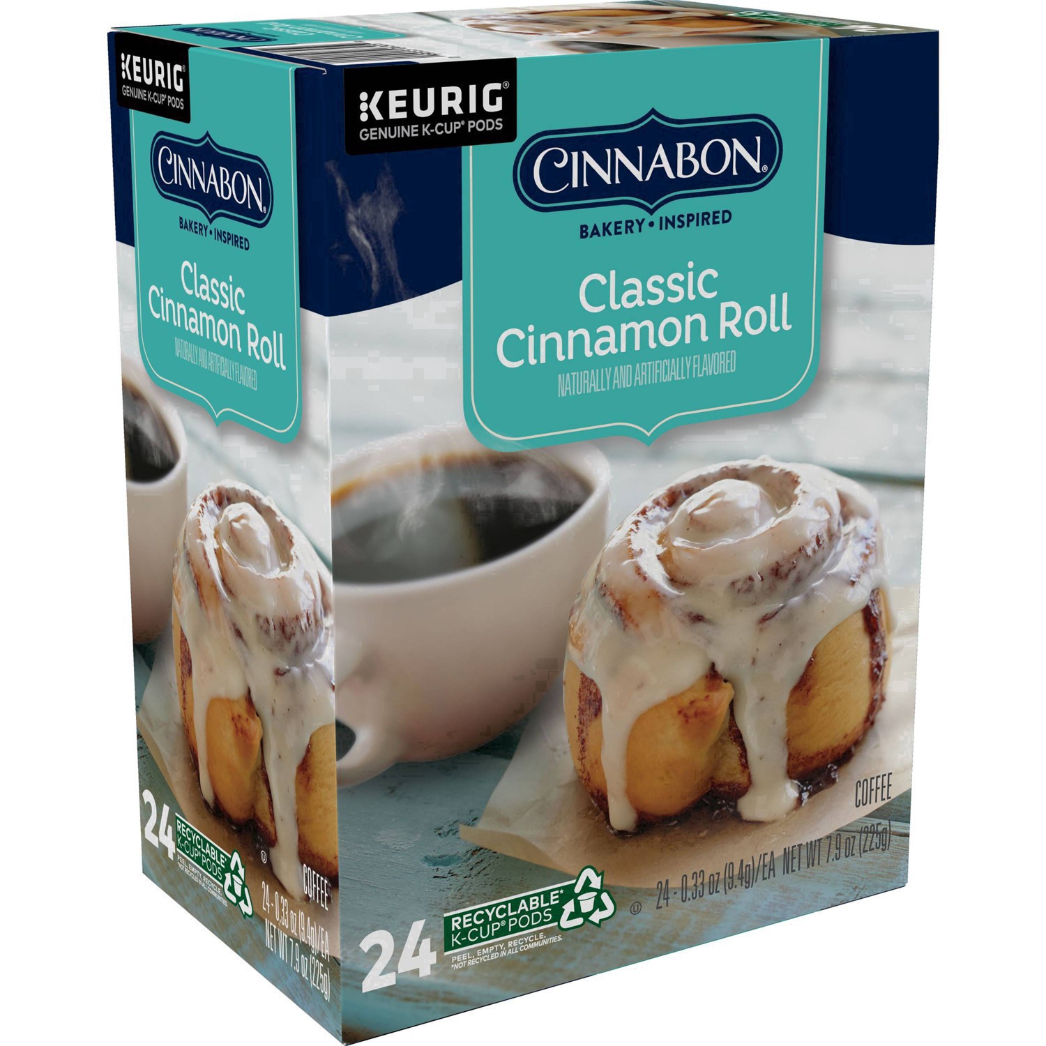 slide 2 of 57, Cinnabon Classic Cinnamon Roll Keurig Single-Serve K-Cup Pods, Light Roast Coffee, 24 Count, 24 ct