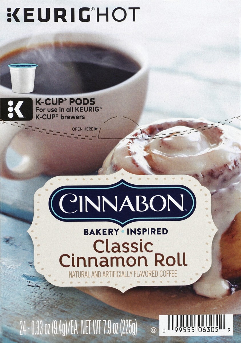 slide 1 of 57, Cinnabon Classic Cinnamon Roll Keurig Single-Serve K-Cup Pods, Light Roast Coffee, 24 Count, 24 ct