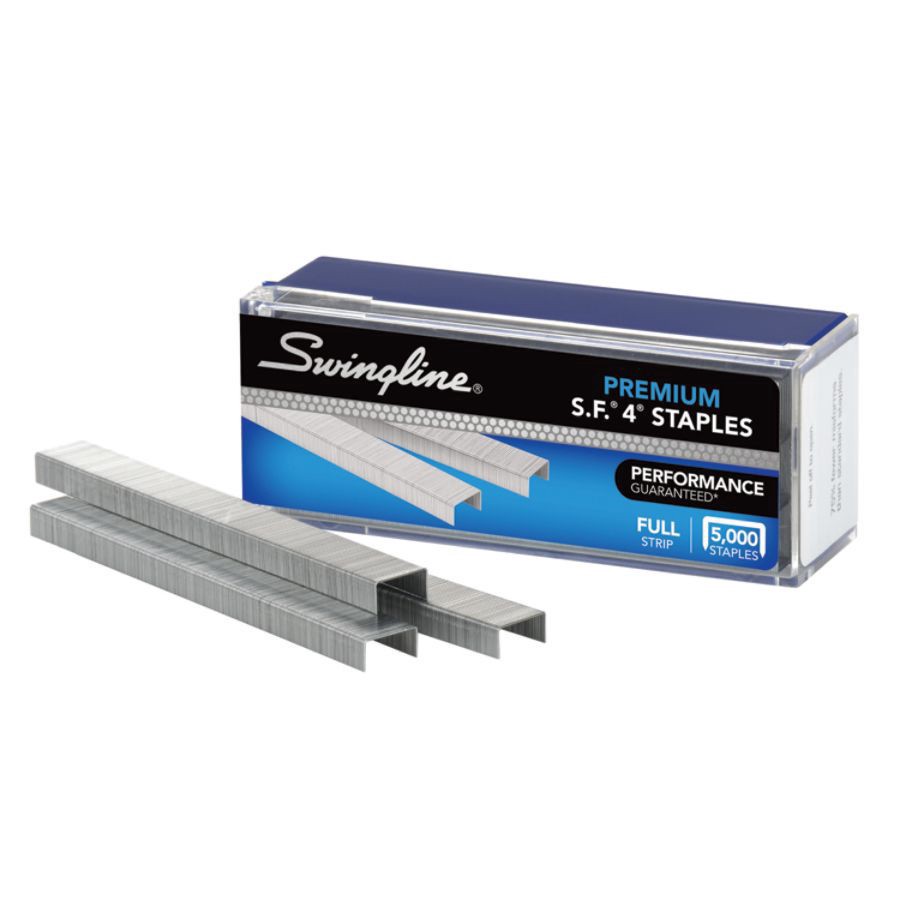 slide 2 of 3, Swingline S.F. 4 Premium Chisel Point Full-Strip Staples, 5000 ct