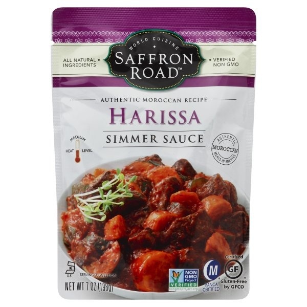 slide 1 of 1, Saffron Road Harissa Simmer Sauce, 7 oz
