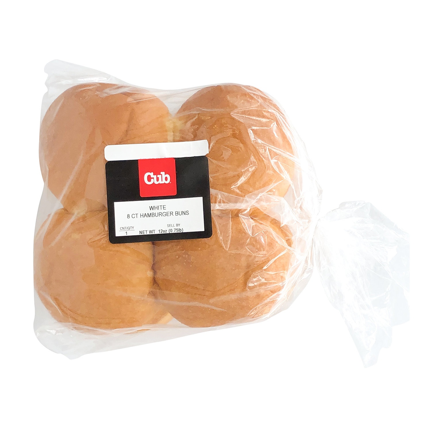 slide 1 of 1, Cub Bakery White Hamburger Buns, 8 Each, 8 ct