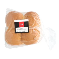 Cub Bakery White Hamburger Buns, 8 Each