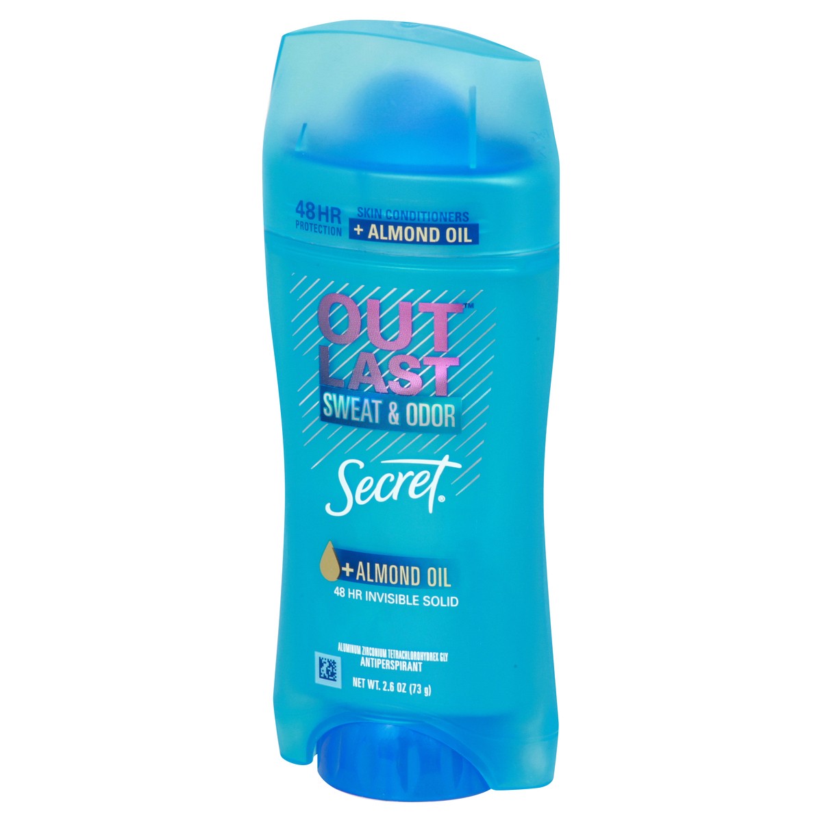 slide 4 of 9, Secret Outlast Invisible Solid Antiperspirant Deodorant for Women, Almond Oil Scent, 2.6 oz, 2.6 oz