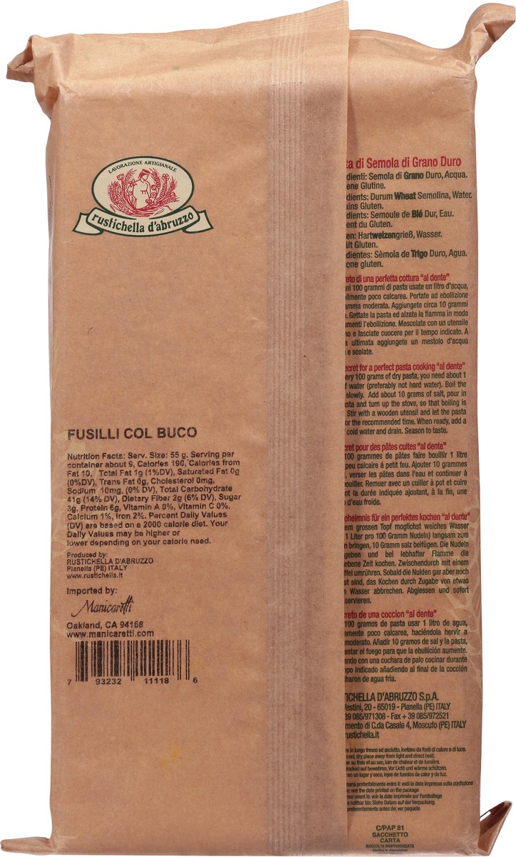 slide 4 of 9, Rustichella d'Abruzzo Fusilli Col Buco 17.6 oz, 17.6 oz