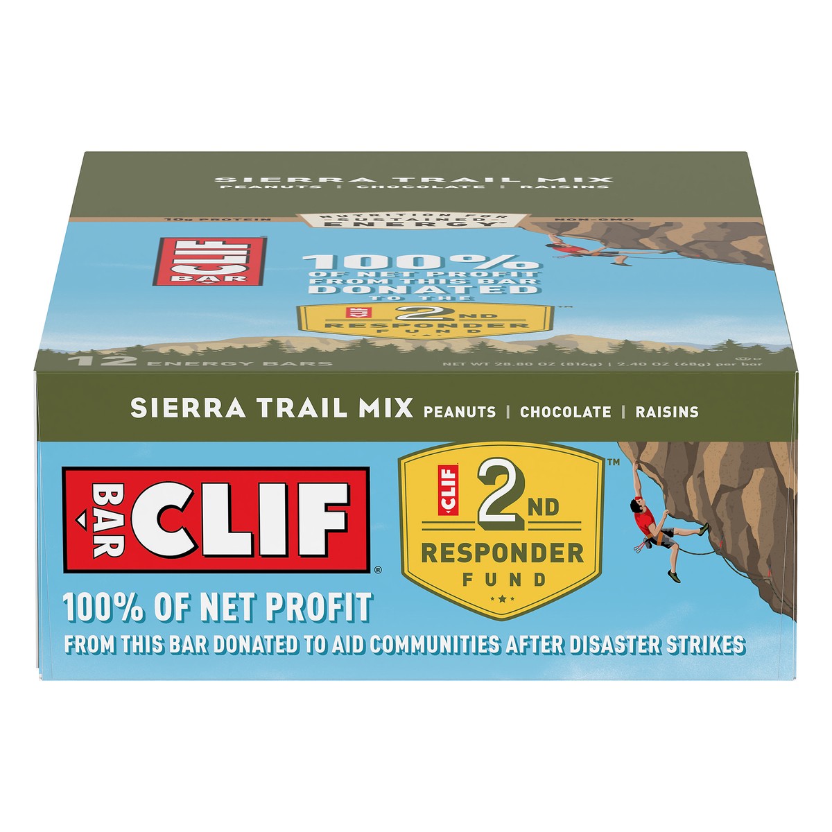 slide 1 of 10, CLIF Sierra Trail Mix Energy Bars, 12 ct; 2.4 oz