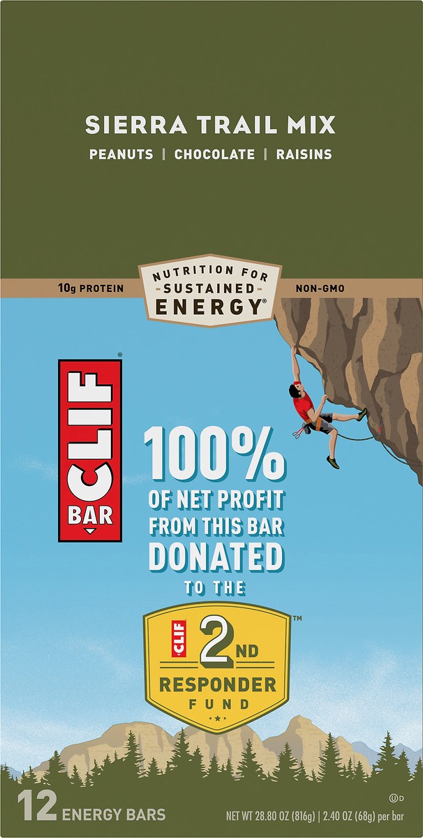 slide 6 of 10, CLIF Sierra Trail Mix Energy Bars, 12 ct; 2.4 oz