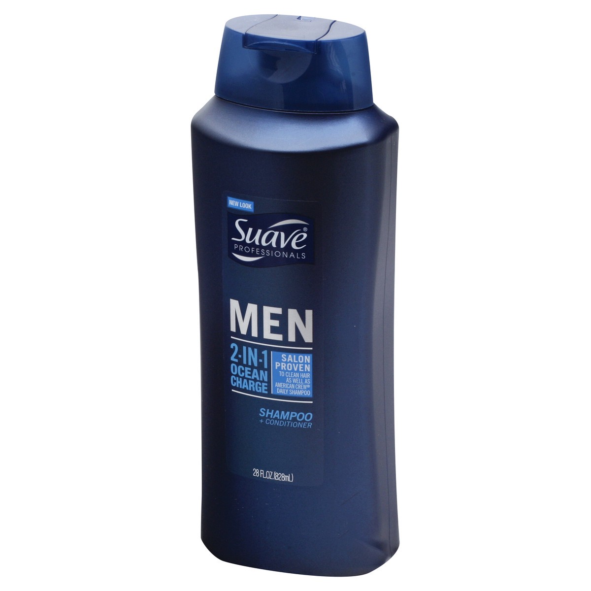 slide 9 of 10, Suave Men 2-in-1 Shampoo and Conditioner Ocean Charge, 28 oz, 4 Count, 28 oz