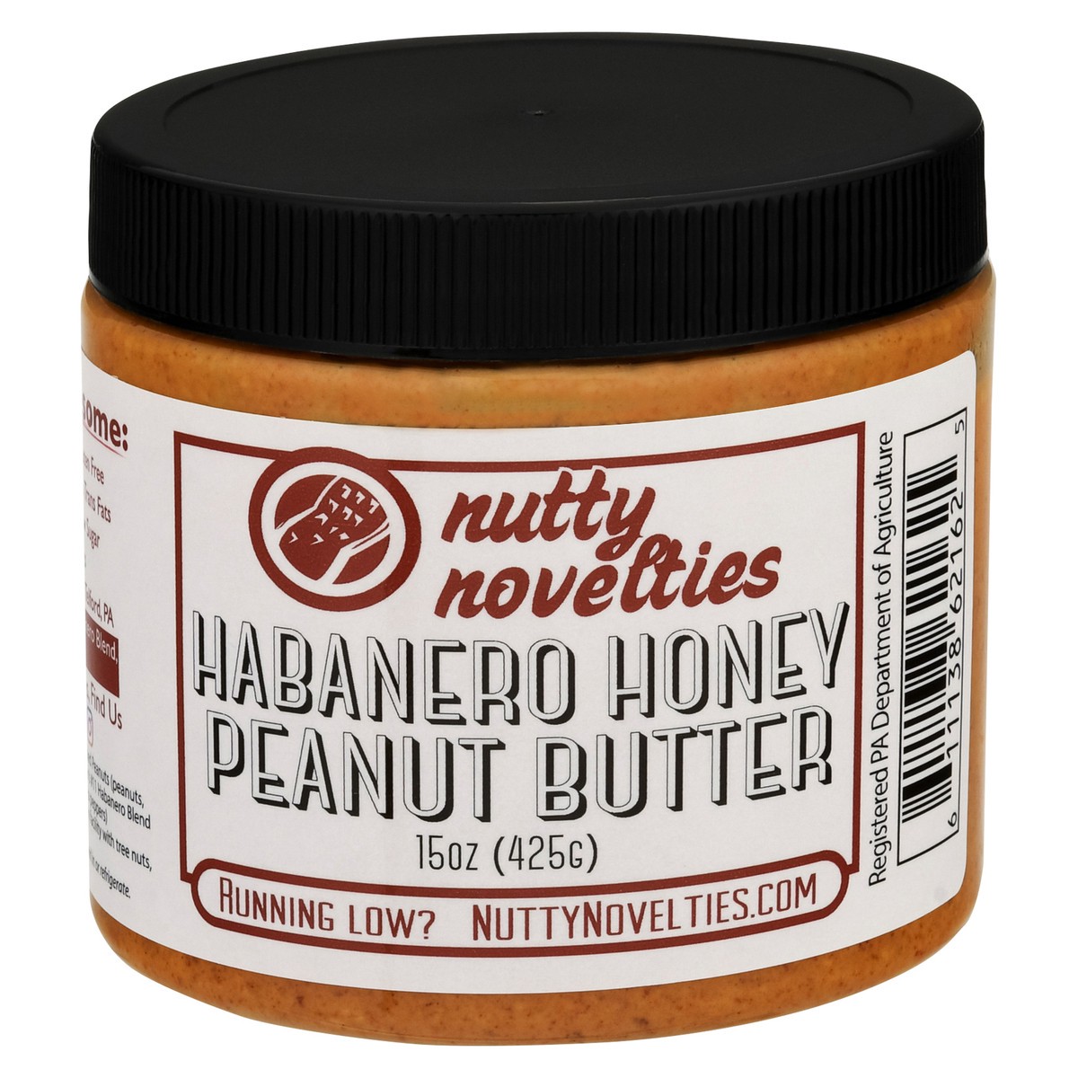 slide 10 of 14, Nutty Novelties Habanero Honey Peanut Butter - 15 oz, 15 oz