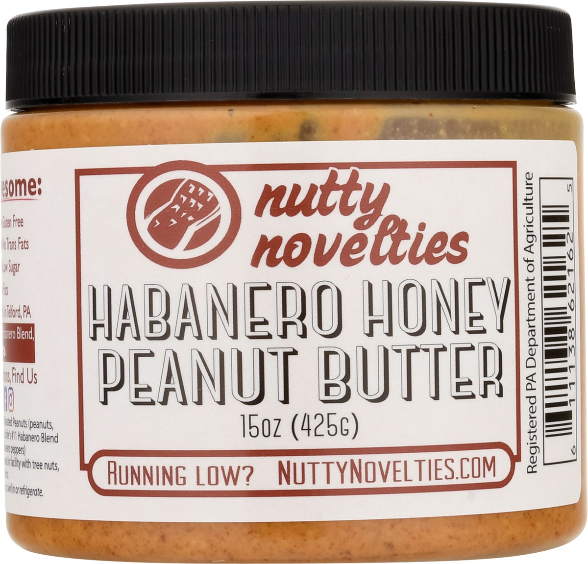 slide 5 of 14, Nutty Novelties Habanero Honey Peanut Butter - 15 oz, 15 oz