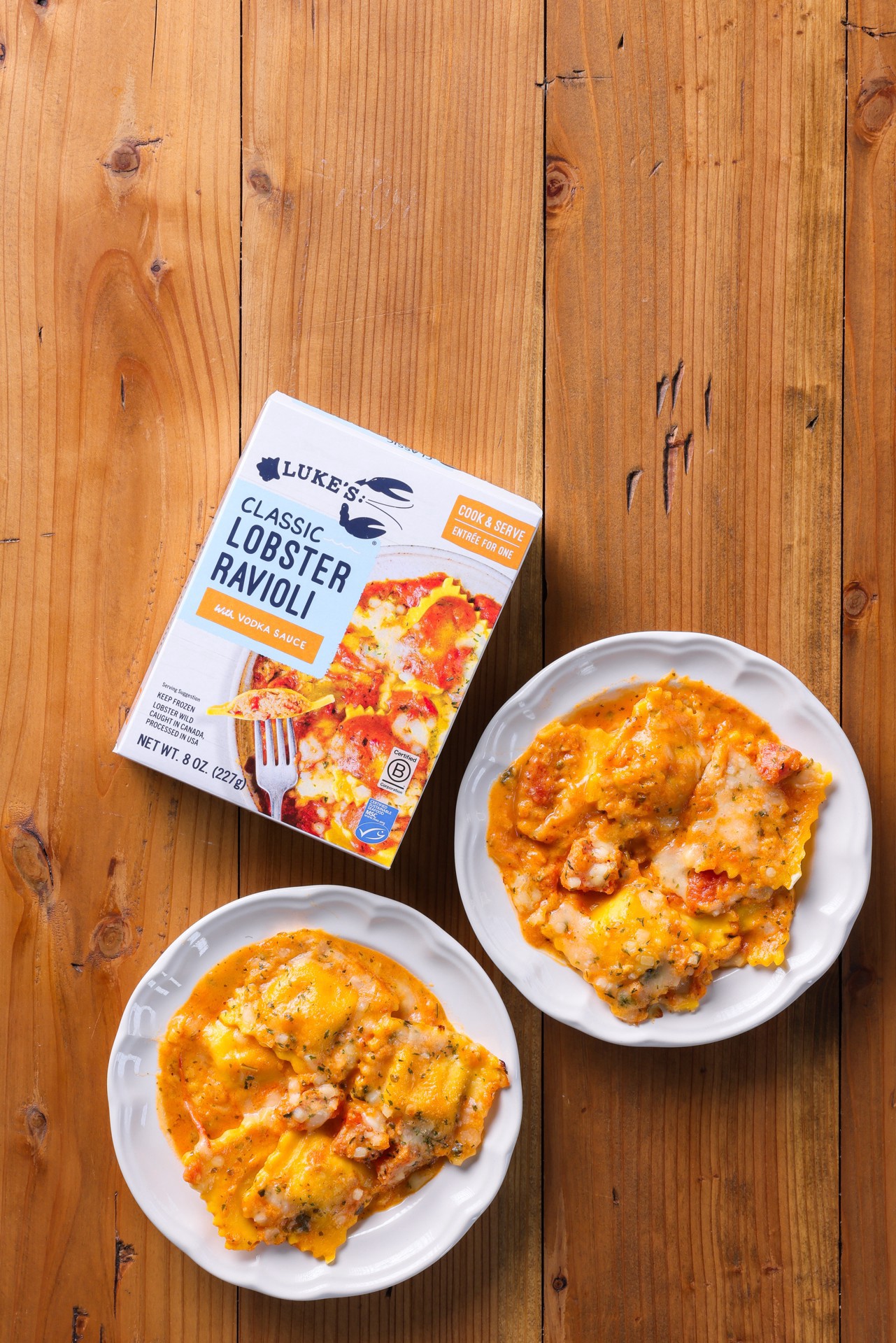 slide 3 of 3, Luke's Lobster Rav W/Vodka Sce, 8 oz