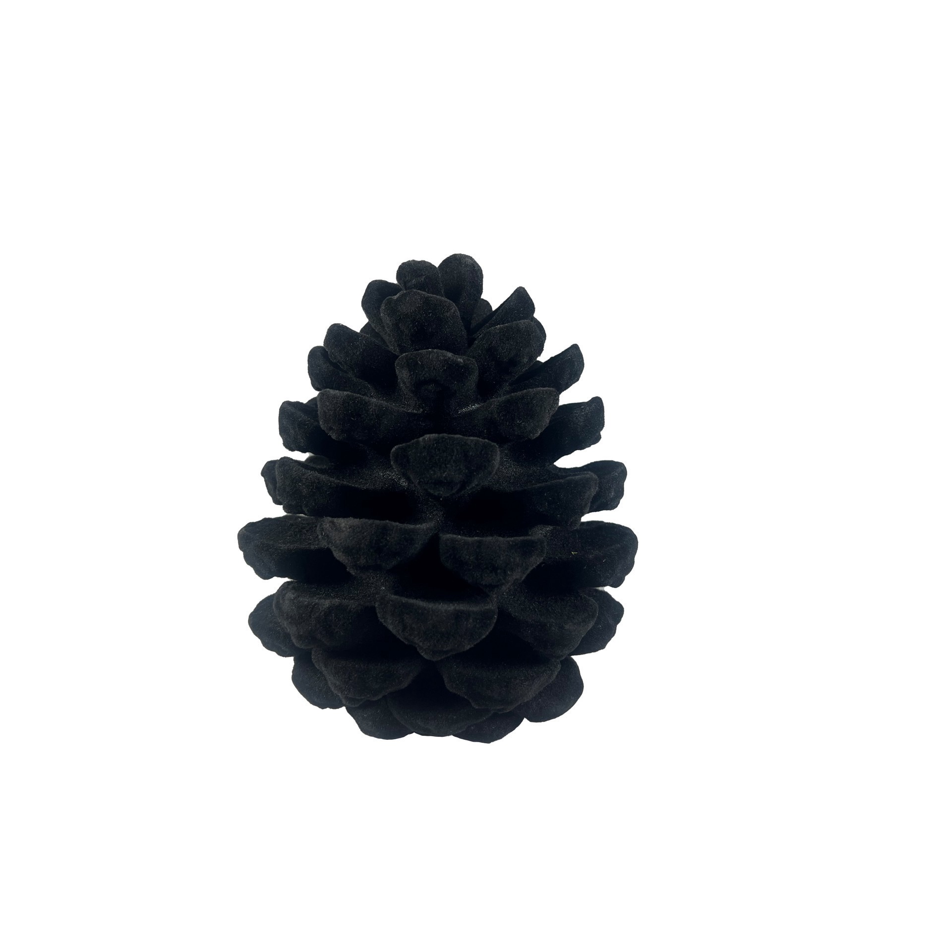 slide 3 of 3, 7.25" Black Flocked Pinecone Tabletop Decor By Ashland, 7.25 in