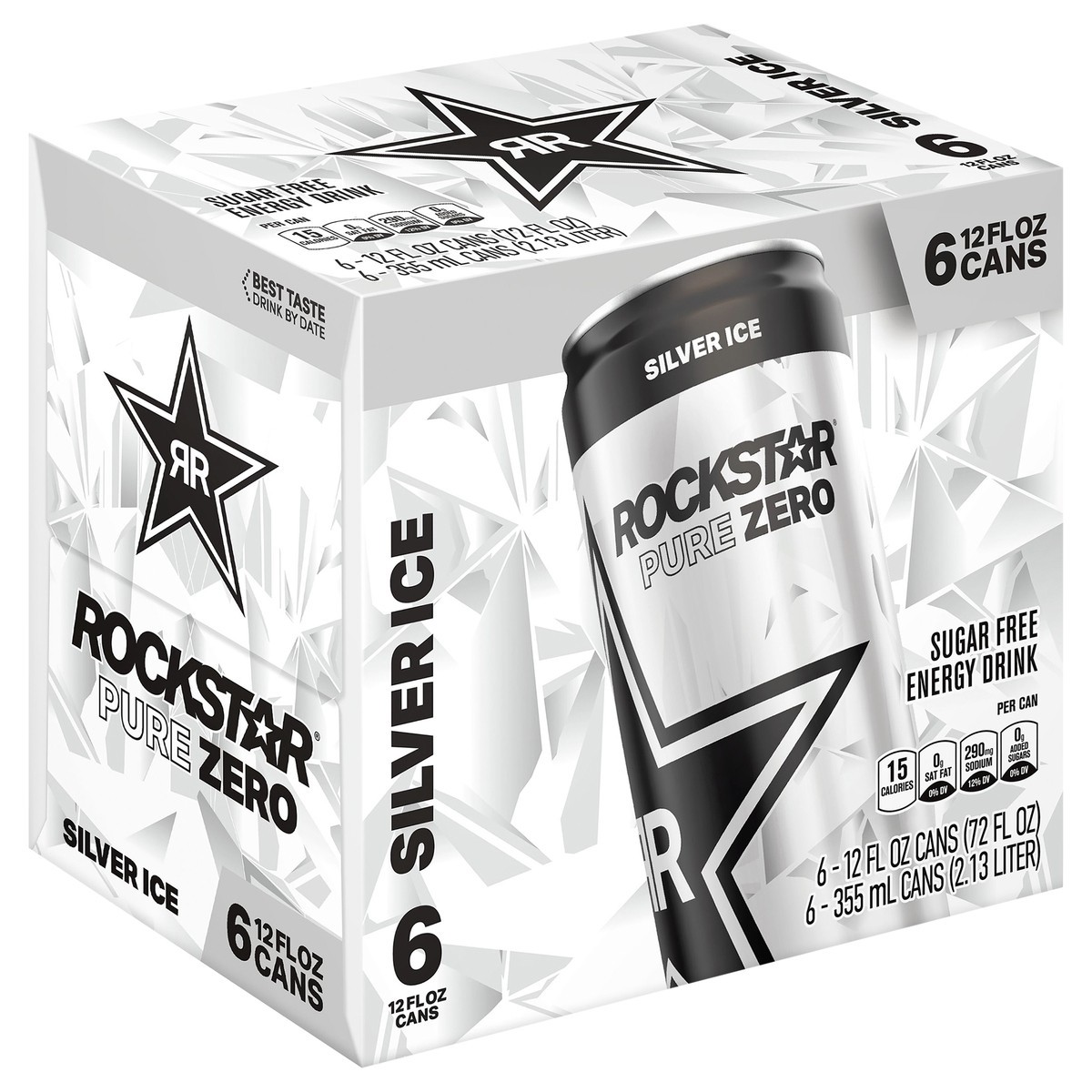 slide 4 of 9, Rockstar Energy Drink, 12 ct