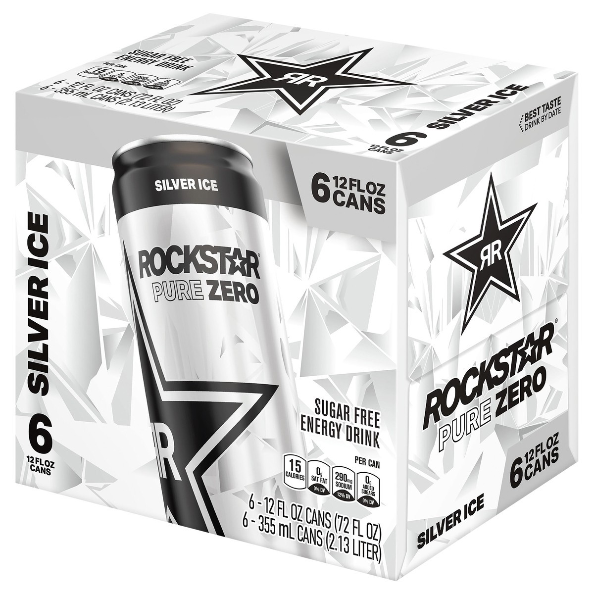 slide 5 of 9, Rockstar Energy Drink, 12 ct