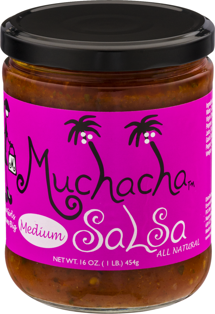 slide 3 of 6, Muchacha Salsa Medium, 16 oz