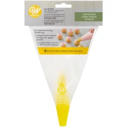All-In-One Disposable Decorating Bag With Round Tip-#2A