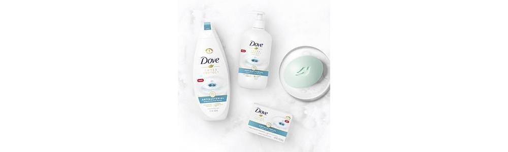 dove care & protect antibacterial beauty bar soap