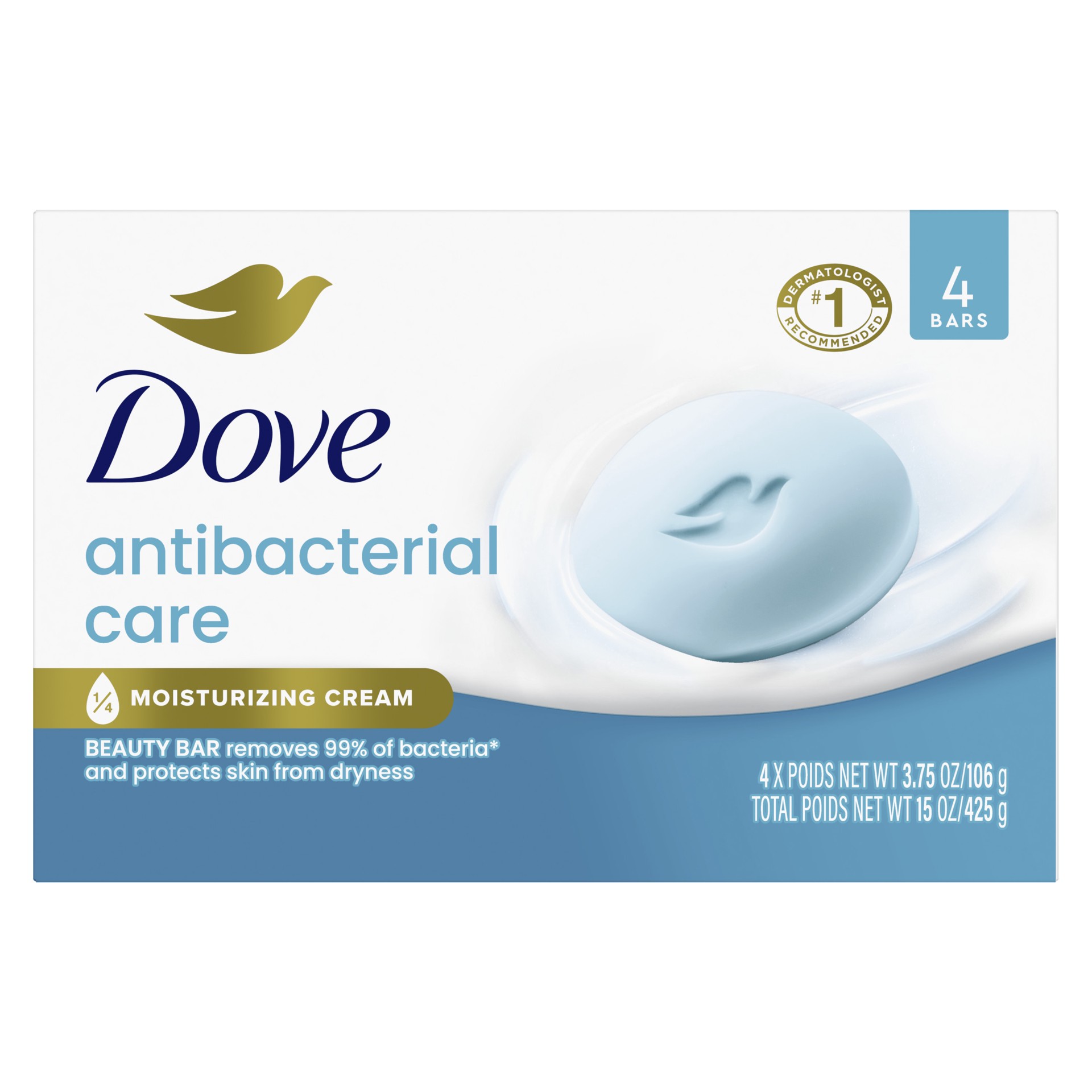 slide 1 of 6, Dove Soap Bar Protect & Care, 15 oz