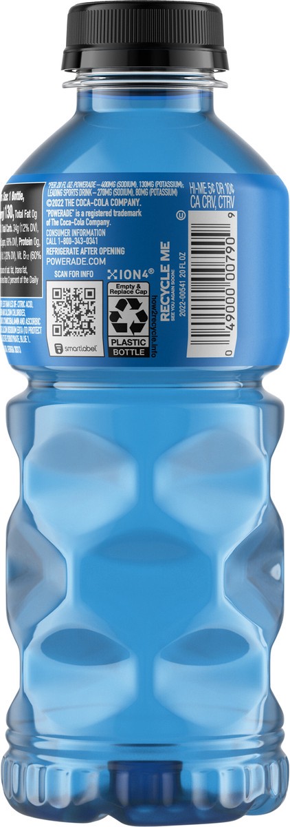 slide 4 of 7, POWERADE Mountain Berry Blast Bottle, 20 fl oz, 20 fl oz