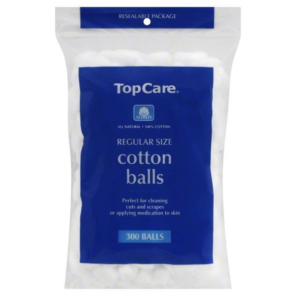 slide 1 of 2, TopCare Top Care Cotton Balls, 300 ct