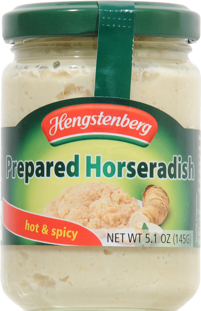 slide 1 of 4, Hengstenberg Prepared Hot and Spicy Horseradish, 5.1 oz