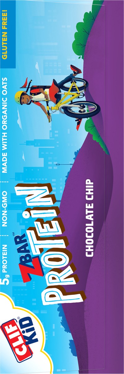 slide 5 of 9, Zbar Protein - Chocolate Chip - Crispy Whole Grain Snack Bars - Made with Organic Oats - Non-GMO - 5g Protein - 1.27 oz. (10 Pack), 10 ct