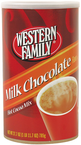 slide 1 of 1, Western Family Milk Chocolate Cocoa Mix, 27.7 oz