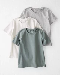 Littleplanet Toddler 3-Pack Organic Cotton T-Shirts - Multi, 3T