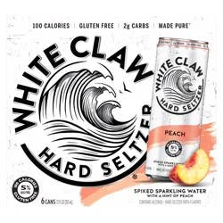 White Claw Hard Seltzer Peach 6 Pack