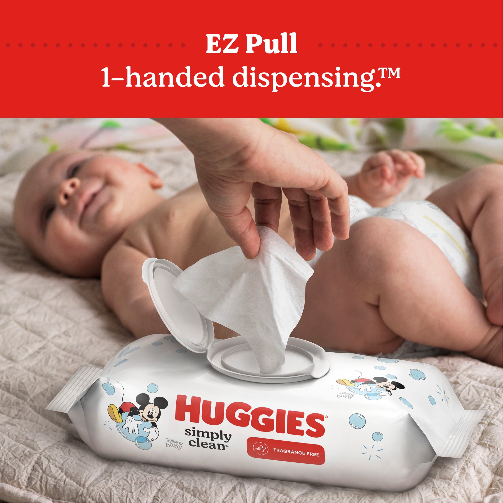 slide 5 of 5, Huggies Simply Clean Unscented Baby Wipes, 11 Flip-Top Packs (704 Wipes Total), 11 ct