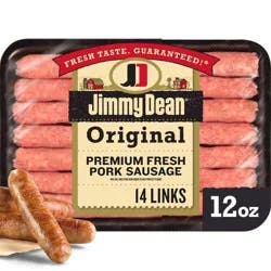 Jimmy Dean Original Premium Fresh Pork Sausage Links, 12 oz Pack