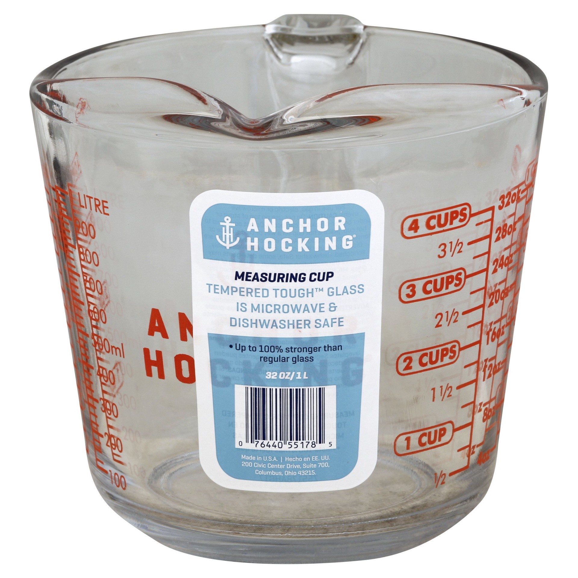 slide 1 of 1, Anchor Measuring Cup 1 ea, 32 oz