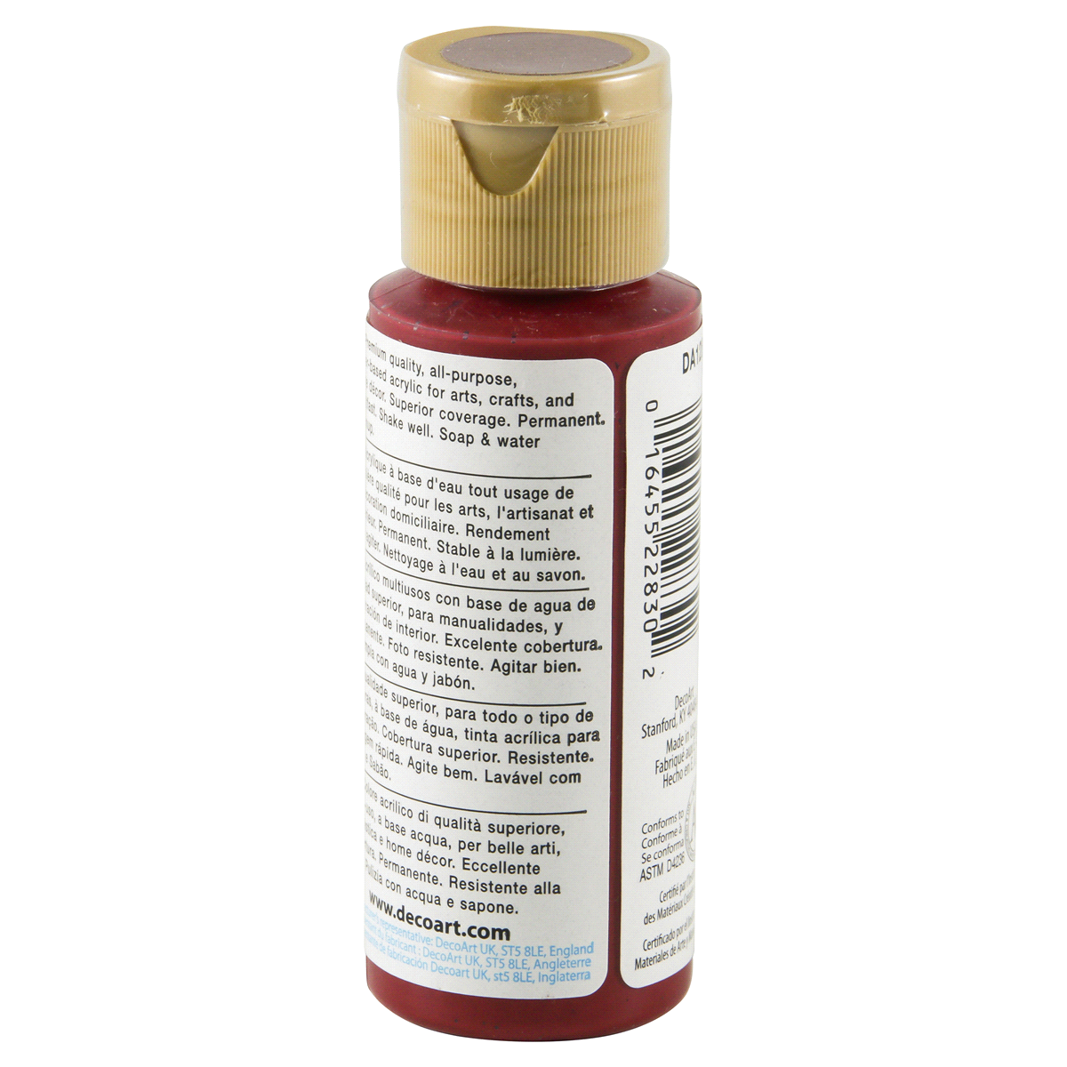 slide 2 of 4, Americana Paint Deep Burgundy, 2 oz