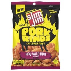 Slim Jim Hog Wild BBQ Pork Rinds 2 oz