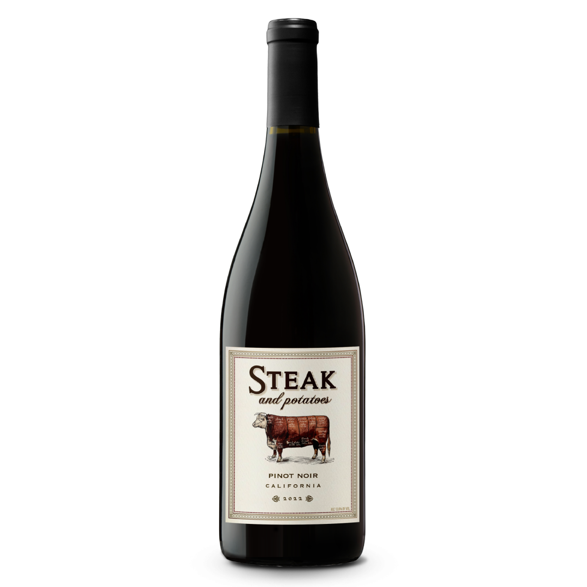 slide 1 of 5, Steak & Potatoes Pinot Noir, 750 Ml, 750 ml