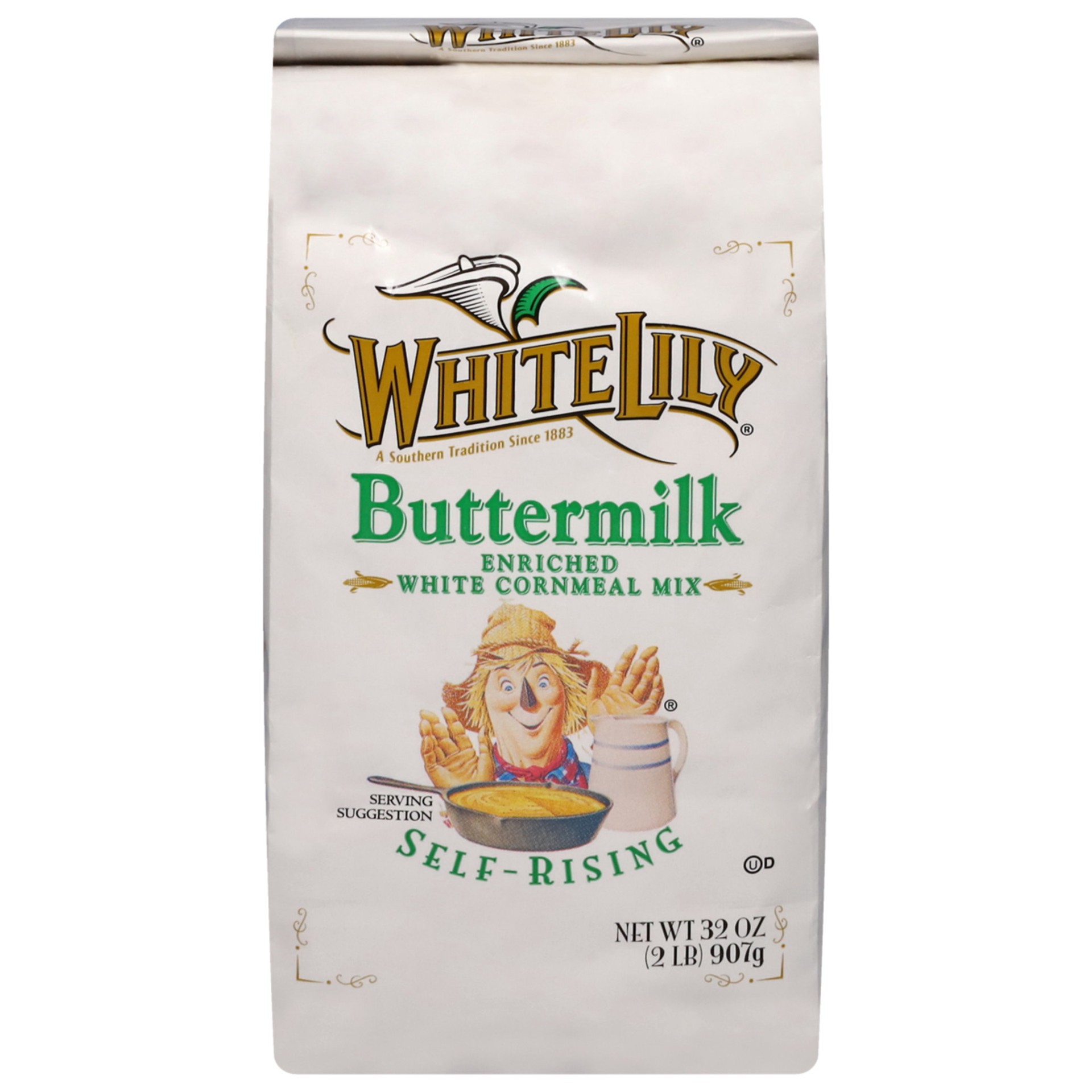 slide 1 of 6, White Lily Self-Rising Enriched White Cornmeal Mix, 2 lb Bag, 32 oz