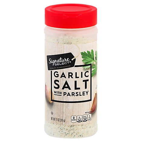 slide 1 of 1, Signature Select/Kitchens Garlic Salt With Parsley, 11 oz