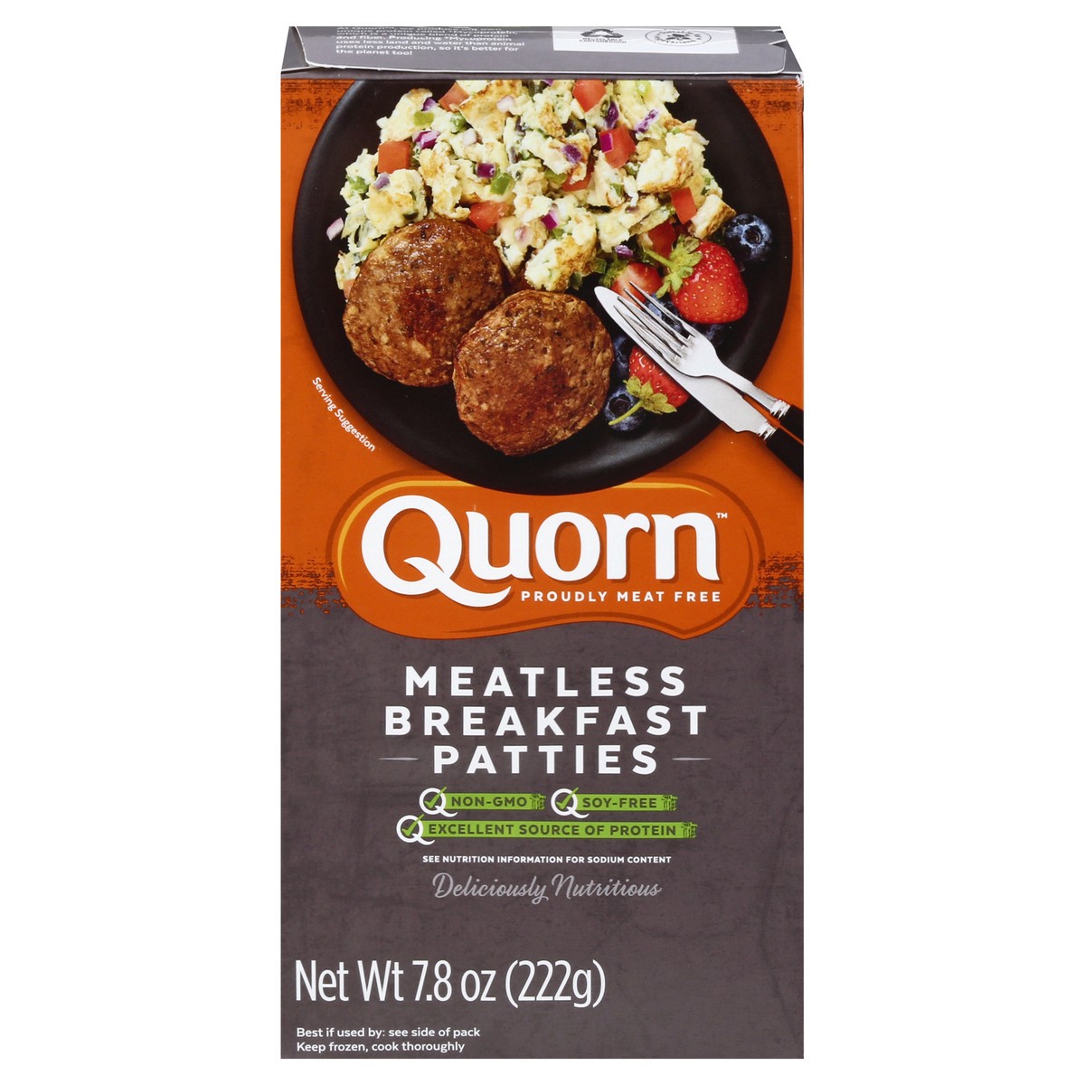 slide 1 of 10, Quorn Meatless Breakfast Patties 6 ea, 7.8 oz