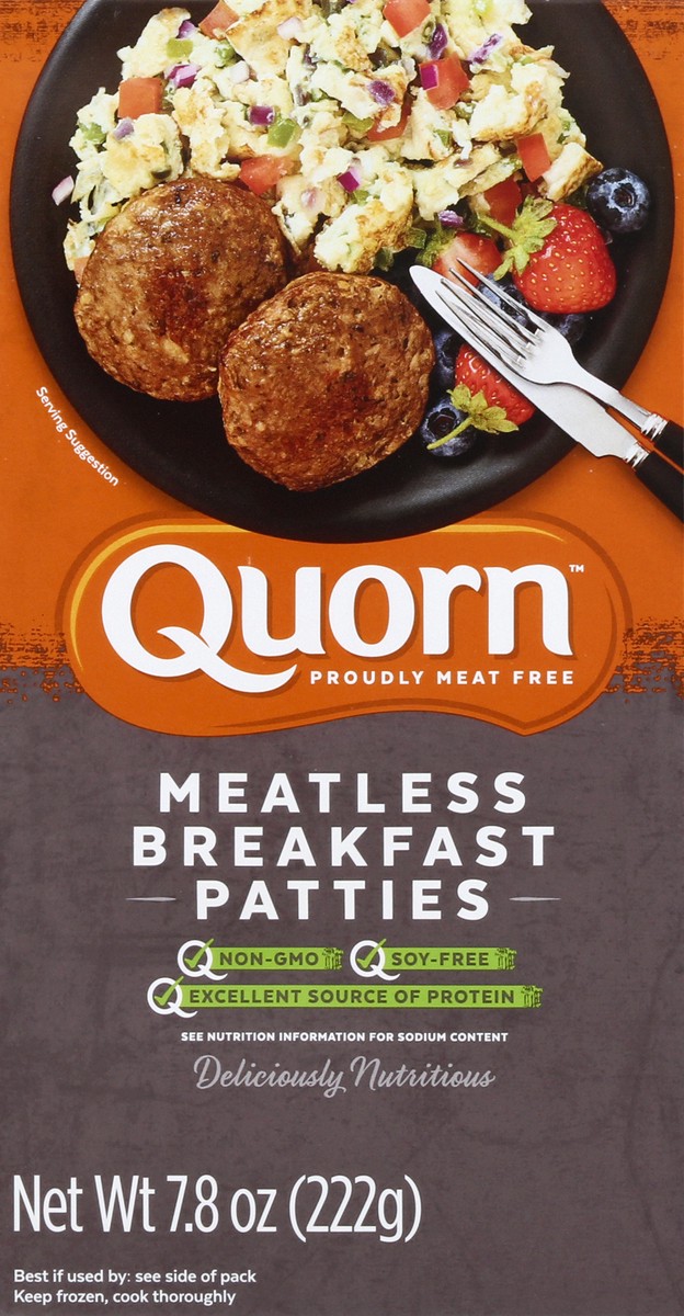 slide 9 of 10, Quorn Meatless And Soy Free Sausage Patties, 7.8 oz