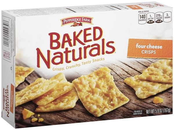 slide 1 of 1, Pepperidge Farm Baked Naturals Four Cheese Crisps, 5.9 oz