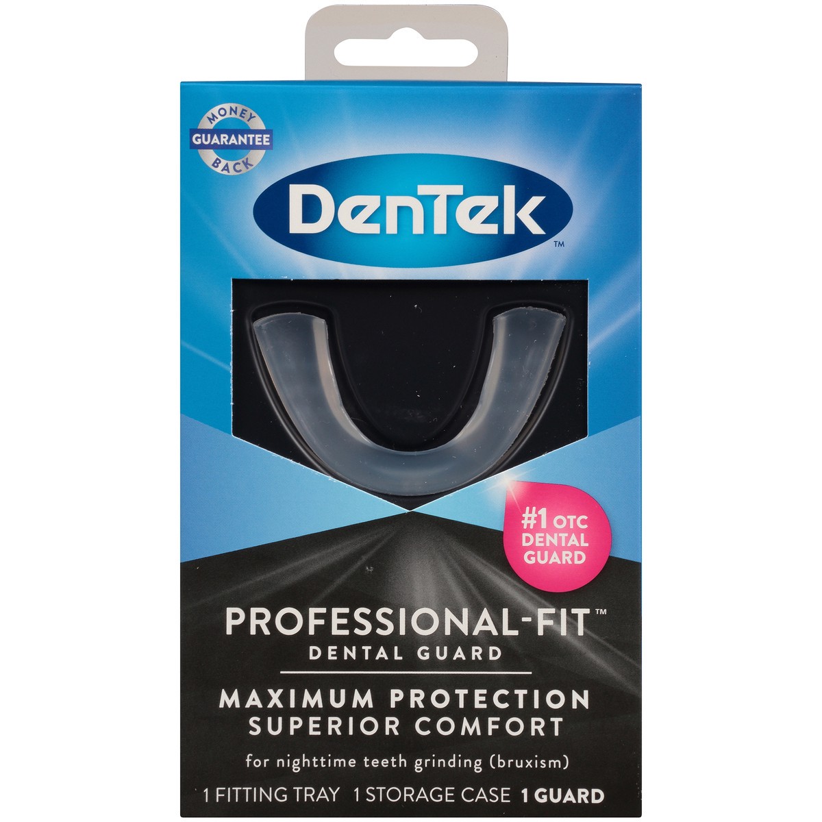 slide 4 of 9, DenTek Professional-Fit Dental Guard for Nighttime Teeth Grinding with Guard, Fitting Tray, & Storage Case, 1 ct