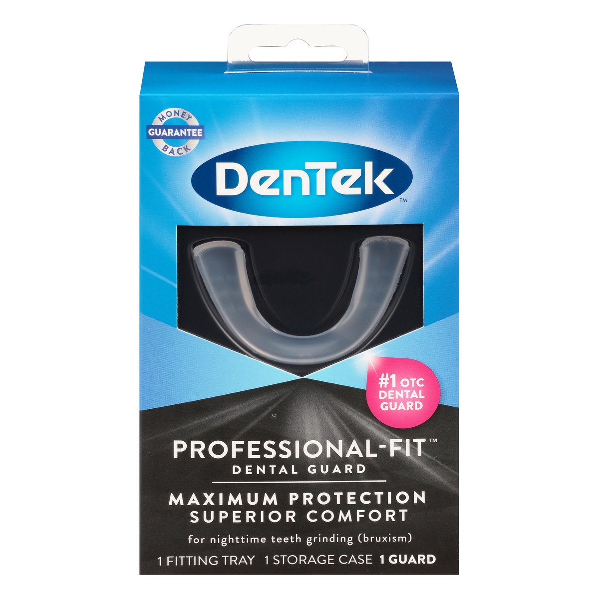 slide 5 of 9, DenTek Professional-Fit Dental Guard for Nighttime Teeth Grinding with Guard, Fitting Tray, & Storage Case, 1 ct